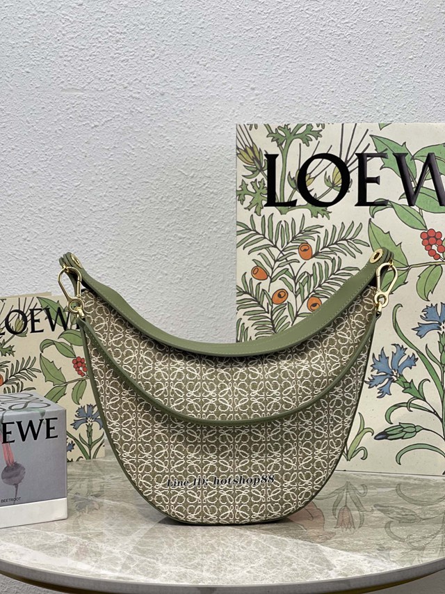 Loewe專櫃最新Luna系列月亮包 羅意威女款肩背包腋下包 10195 lyw1440